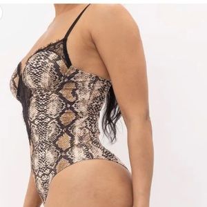 Snake Print Bodysuit